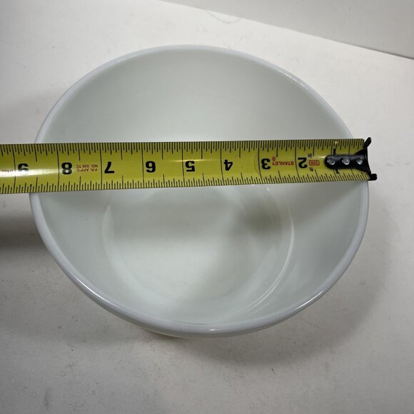 Vintage Pyrex Mixing Bowl #28 Hamilton Beach Mixer Ribbed White Milk Glass - Picture 6 of 7